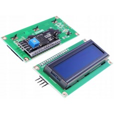 LCD1602 дисплей символьный 16х2. Синяя подсветка. С I2C адаптером